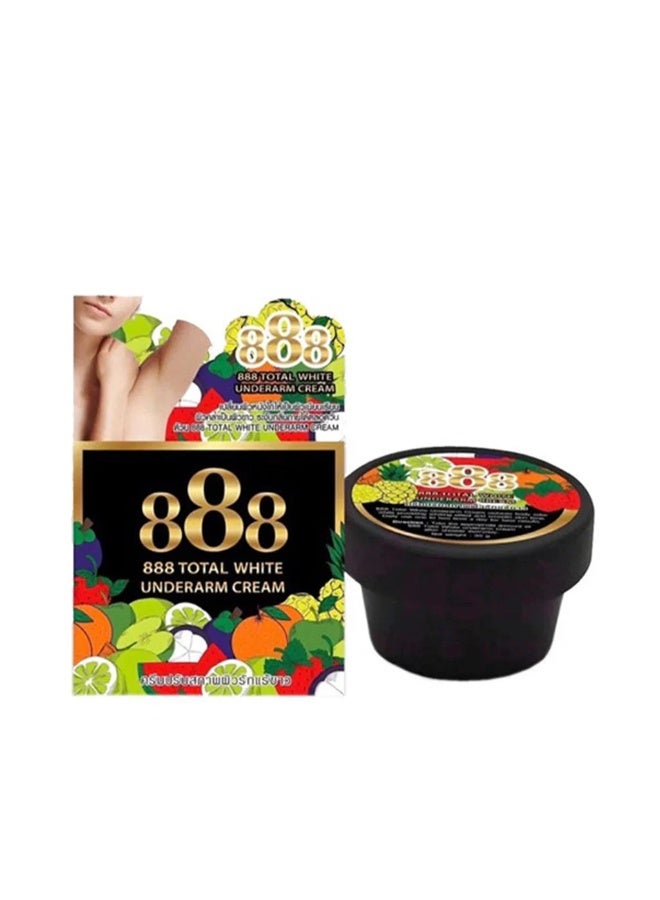 888 توتال وايت كريم تفتيح الإبط (أسود وذهبي) 35 غرام - Image 2